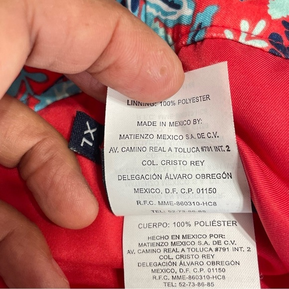 Fullsand Red and blue floral skort size XL.
Beach wear, vacation, pool - Picture 11 of 13